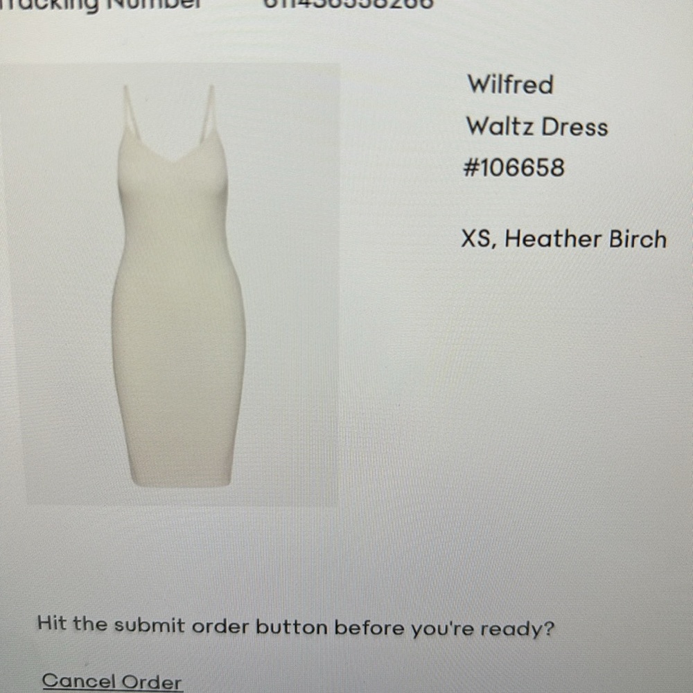 SOLD - Aritzia Waltz dress Birch 🤍 - Picture 11 of 11